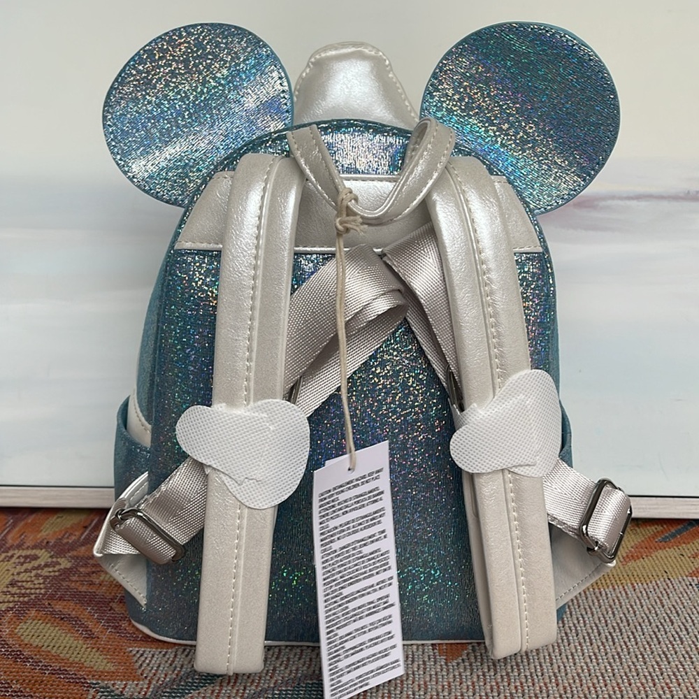Disney Cruise Line Loungefly Mini Backpack - 25th Anniversary - Shimmering Seas - Picture 7 of 16